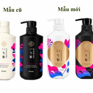 Bộ dầu gội xả Ichikami Kracie đen trắng mẫu mới