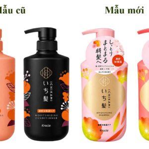 Bộ dầu gội xả Ichikami Kracie màu cam mẫu mới