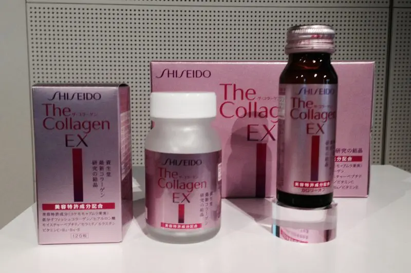 Collagen Shiseido Ex giúp móng và tóc được chắc khỏe hơn.