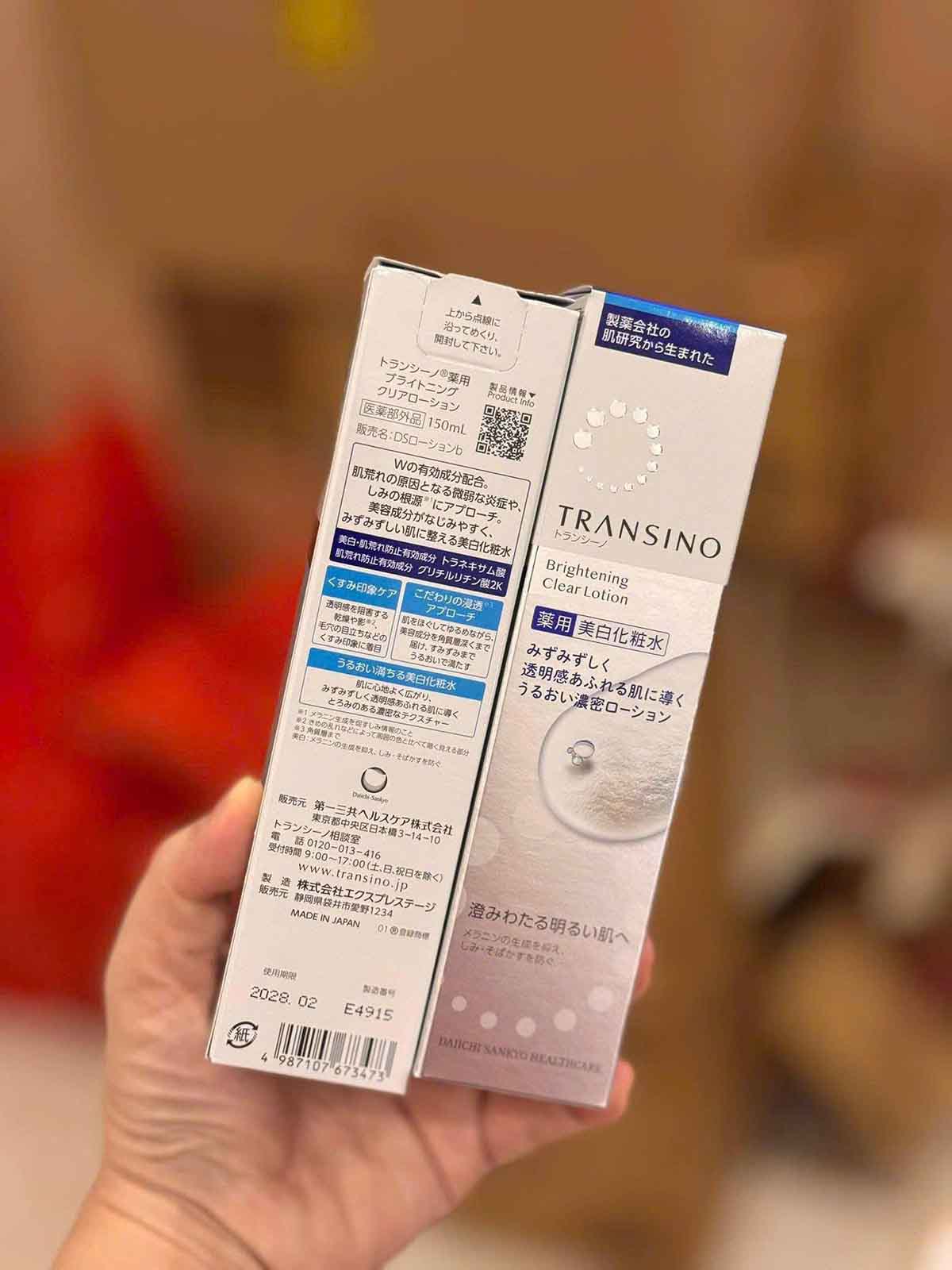 Nước hoa hồng Transino Lotion 150ml mẫu mới