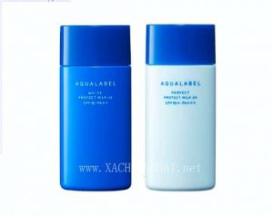 Kem chống nắng dưỡng ngày Shiseido Aqualabel xanh, đỏ, trắng 1