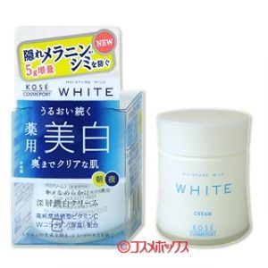 Kem dưỡng trắng da Kose Moisture Mild White Cream 3