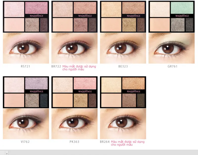Phấn mắt Shiseido maquillage True Eye Shadow