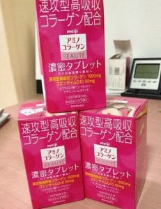 Review của khách hàng về viên uống Collagen Meiji dạng viên