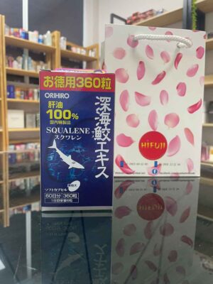 Viên uống dầu gan cá mập Orihiro Squalene (360v)