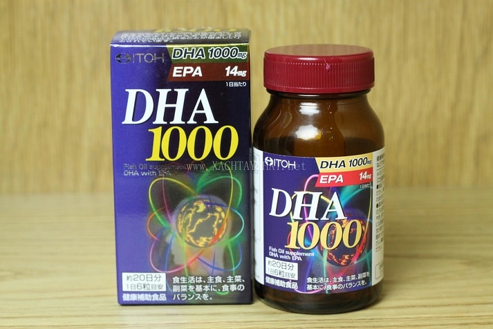 Viên uống bổ não,bổ mắt,bảo vệ tim mạch DHA 1000mg Nhật Bản