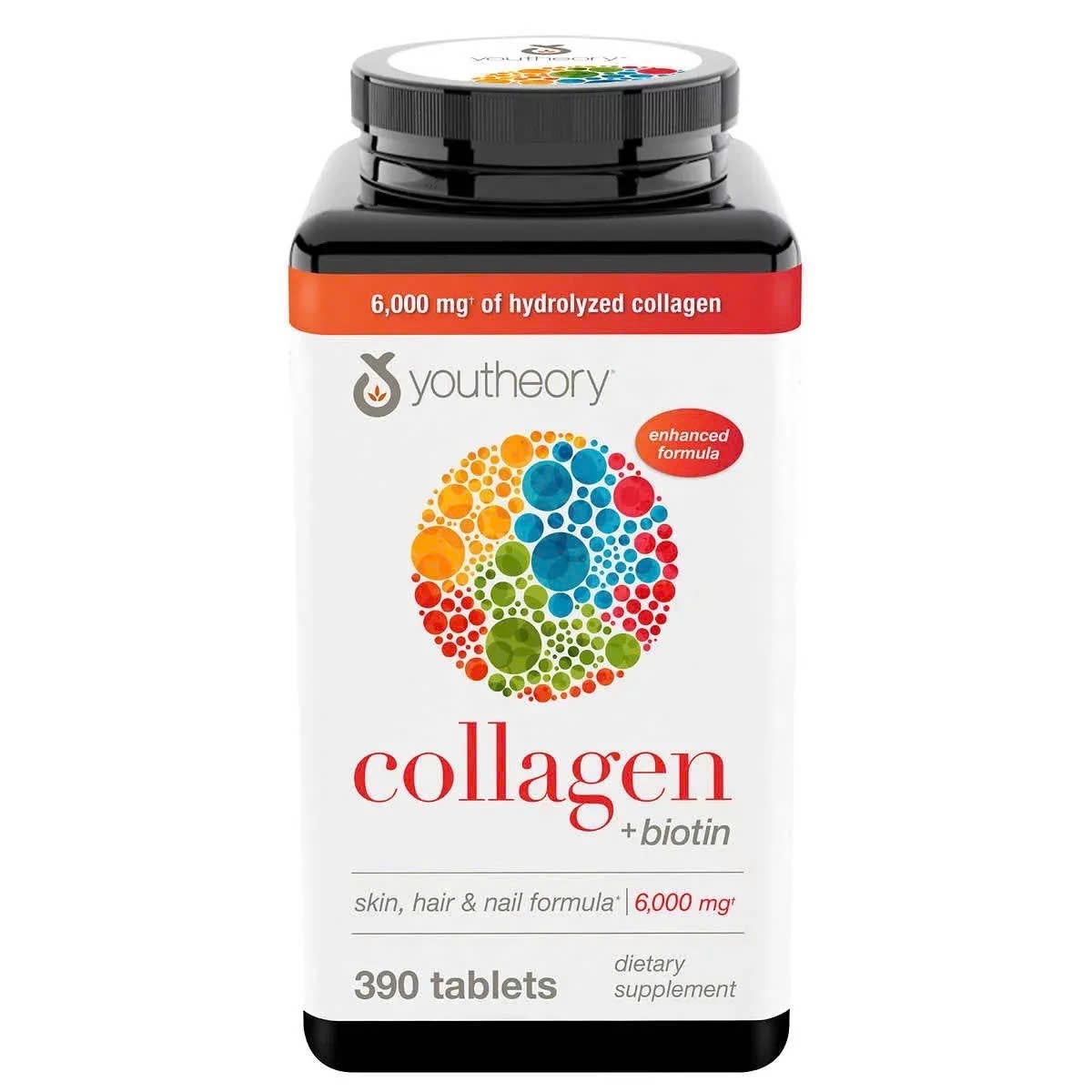 Collagen Youtheory 1 2 & 3 Của Mỹ 390 viên plus biotin