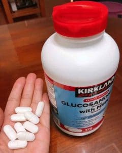 Glucosamine HCL 1500mg Kirkland with MSM 1500mg hộp 375 viên nắp đỏ 2