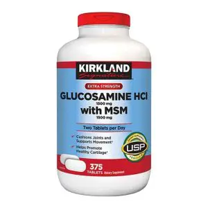 glucosamine-hcl-msm-1500mg-kirkland 375 vien