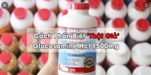 Glucosamine HCL 1500mg Kirkland with MSM 1500mg hộp 375 viên nắp đỏ 1