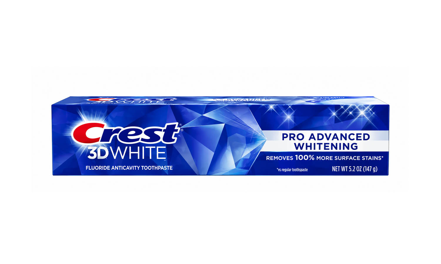 Kem đánh răng Crest 3D White Advanced Whitening Mỹ mẫu mới