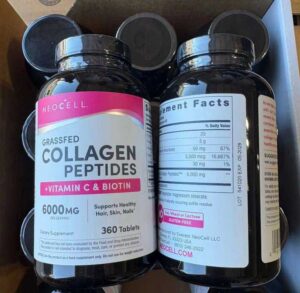 Viên uống Collagen Neocell 360 viên Vitamin C & Biotin Mỹ mẫu mới