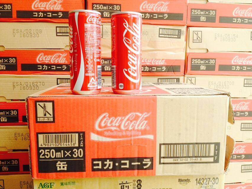 Thùng Coca Nhật Bản Nắp Vặn Chai Nhôm 24 chai x 300ml 10