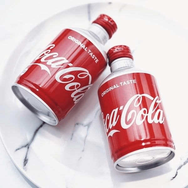 Coca Nhật Bản Nắp Vặn Chai Nhôm 300ml 6