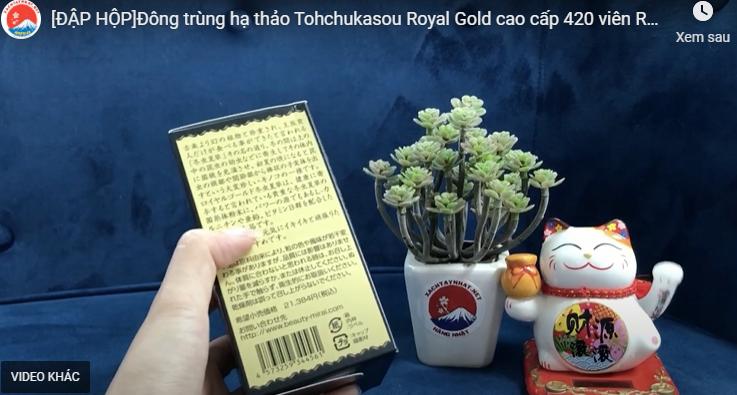 Đông trùng hạ thảo Tohchukasou Royal Gold có hàng giả không? Phân biệt như thế nào?