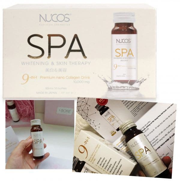 Nước uống làm đẹp da, bổ sung collagen Nucos Spa Whitening &amp; Skin Therapy