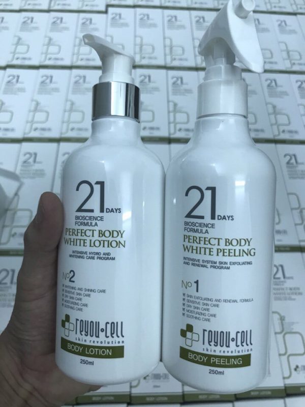 Tắm trắng 21 days Hàn quốc Perfect Body White Peeling