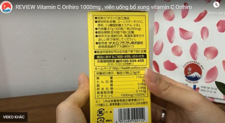Review vitamin Orihiro