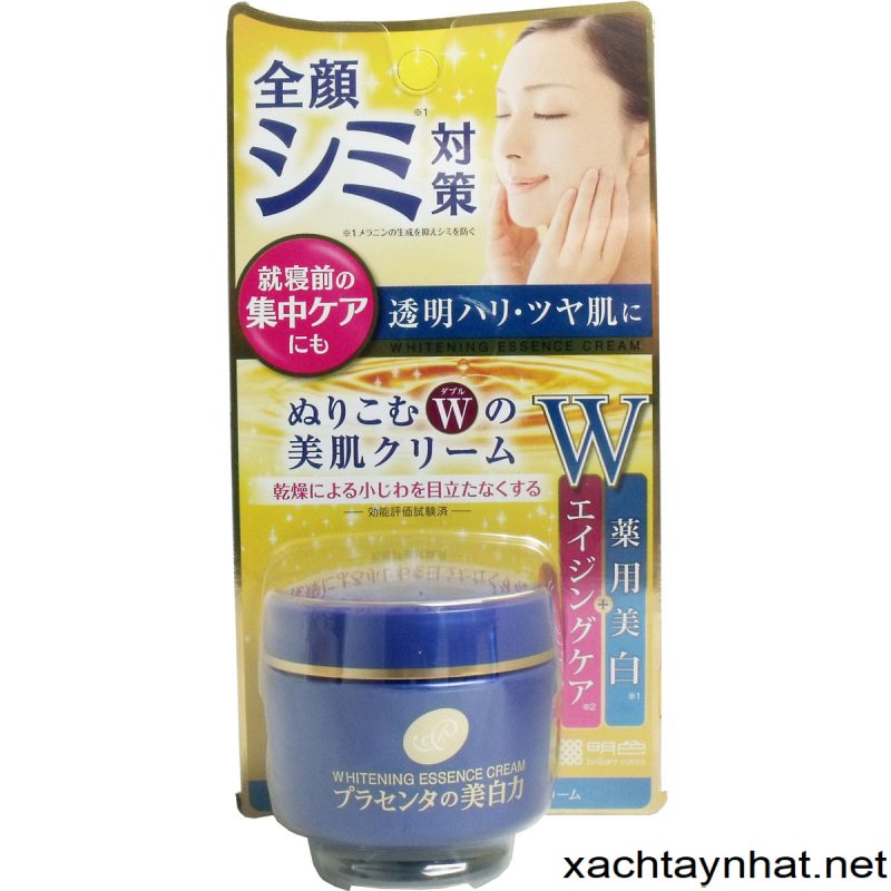 Meishoku Whitening Essence Cream - kem trị chân lông to lớn của Nhật
