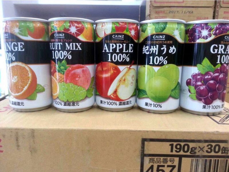 Nước trái cây Cainz juice 100% Nhật Bản