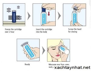 Thanh lăn massage đá lạnh Keywis Icy White Face Swelling Removal 2