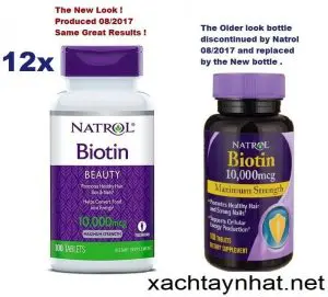 Viên Uống Mọc Tóc Natrol Biotin Beauty 10.000mcg Mỹ 2