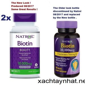 Viên Uống Mọc Tóc Natrol Biotin Beauty 10.000mcg Mỹ 4