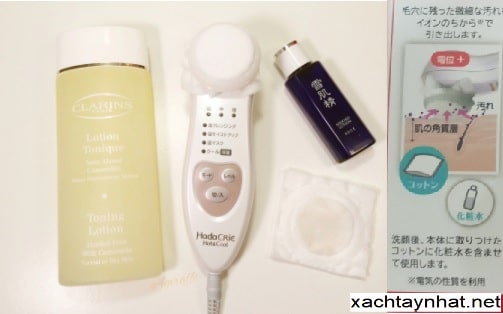 Hướng dẫn sử dụng máy massage Hitachi Hada Crie N5000 Nhật Bản 3