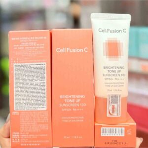 Kem chống nắng cell fusion c brightening tone up màu cam 35ml