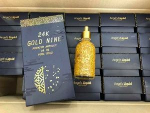 tinh chat vang 24K Gold Nine premium ampoule 99,9% pure gold Hàn