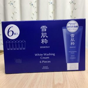 Sữa rửa mặt Kose Sekkisui White Washing Cream trắng da 4