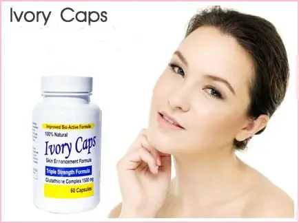 glutathione ivory caps Ivory Caps Skin Whitening beauty Vitamin C Brightening Plus Pills - 60  Capsules