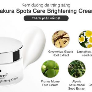 Kem Spots Care Brightening Cream Sakura 45g 5