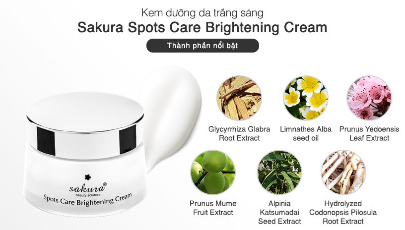 Kem Spots Care Brightening Cream Sakura 45g - XACHTAYNHAT.NET