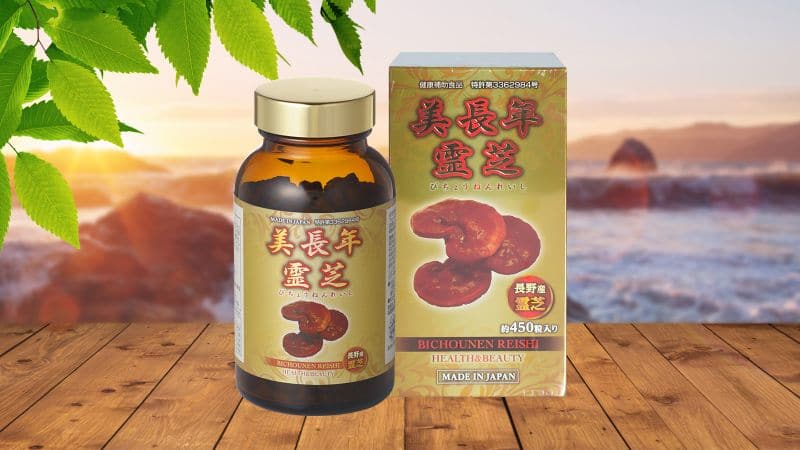 Nấm linh chi đỏ Bichounen Reishi 450 viên