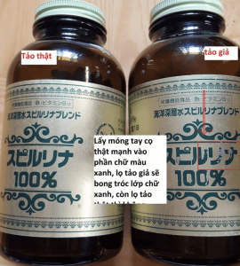 Hướng dẫn phân biệt tảo spirulina Nhật bản hàng thật và giả 5