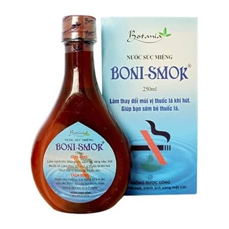 Nước súc miệng cai thuốc lá Boni-Smok