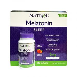 Viên ngậm ngủ ngon Natrol Melatonin Sleep 5mg mẫu cũ