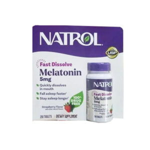 Viên ngậm hỗ trợ ngủ ngon Natrol Melatonin Sleep 5mg mẫu mới