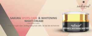 Kem dưỡng trị nám Sakura Spot Care & Whitening Night Cream