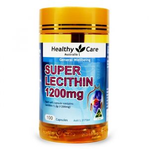 Mầm đậu nành Super Lecithin 1200mg 100 viên Healthy Care