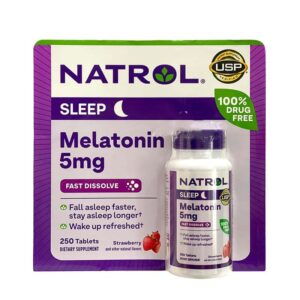 Viên ngậm giúp ngủ ngon Natrol Melatonin Sleep 5mg 250 viên