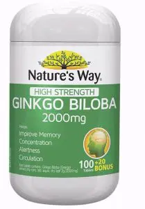 Viên uống Ginkgo Biloba 2000mg Nature Way Của Úc