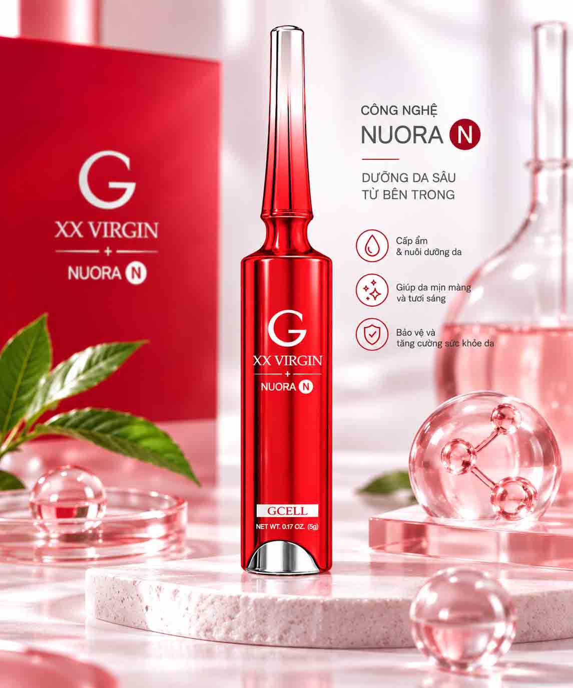 GCell Plus XXVirgin Whitening Cream mẫu mới