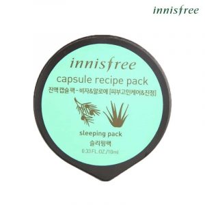 Mặt nạ ngủ trị mụn Innisfree Capsule Recipe Pack Bija & Aloe