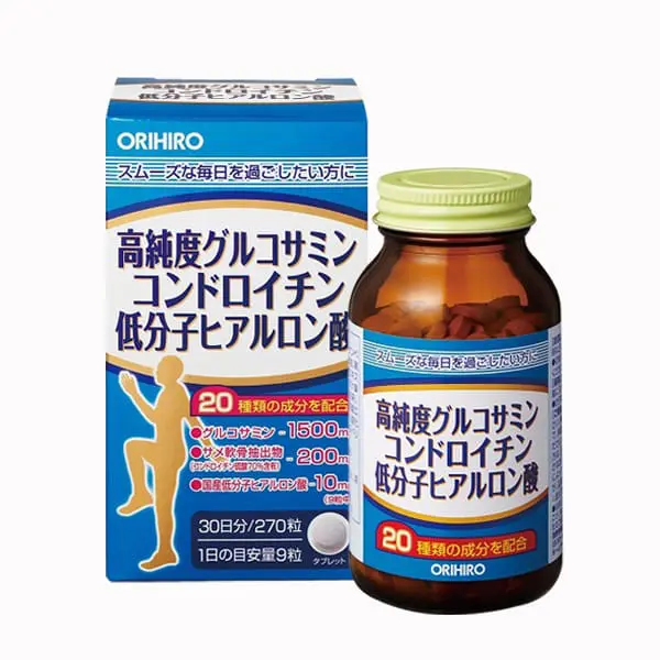Viên uống Glucosamine Chondroitin Hyaluronic Acid Orihiro 