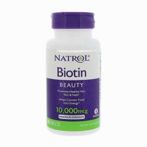 Thuốc mọc tóc, chống rụng tóc Natrol Biotin Mỹ 10.000mg