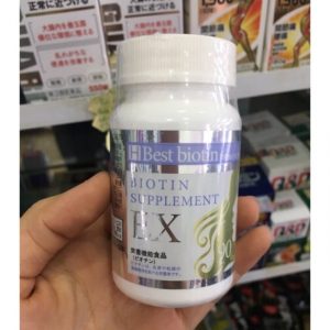 Viên uống kích thích mọc tóc Best Biotin Supplement Ex 90 viên Nhật Bản