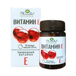 Vitamin E đỏ Nga Mirrolla 270mg hộp 30 viên 1