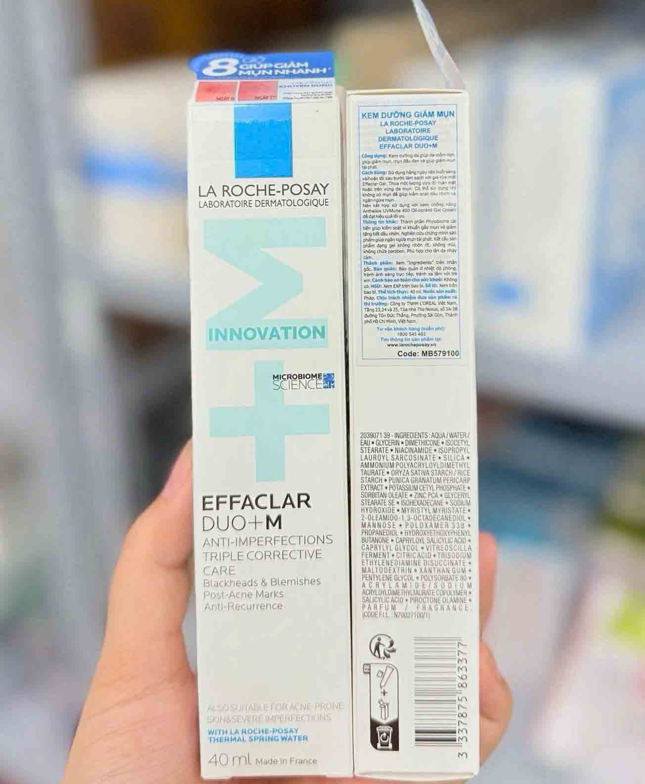 Kem hỗ trợ giảm mụn La Roche-Posay Duo+ M 40ml